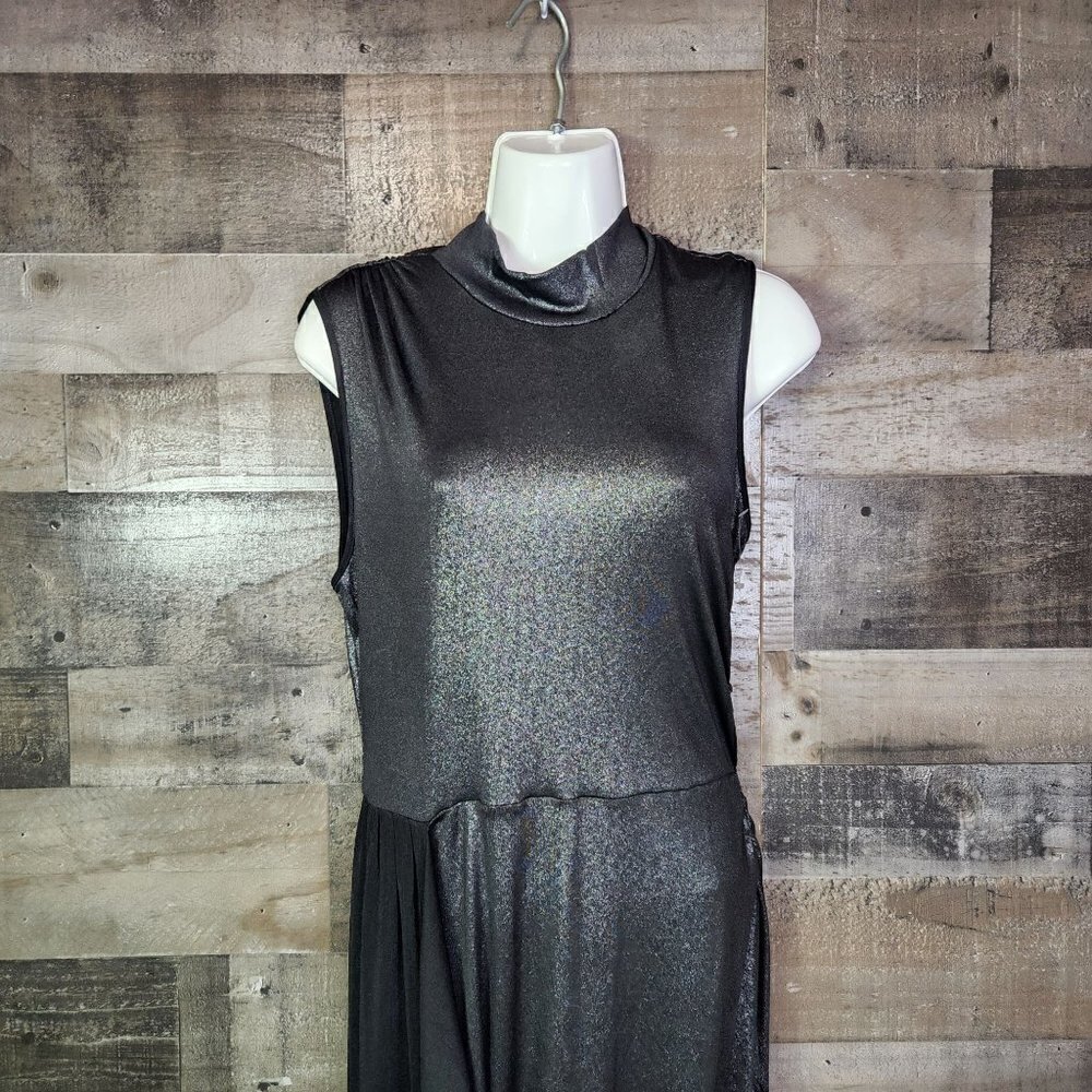 New BCBG Maxazria Liquid turtleneck asymmetric dress - Picture 3 of 10